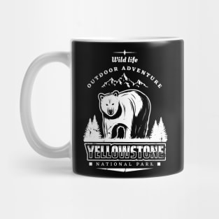 Wild Life, Outdoor Adventure, Yellowstone National Park Mug